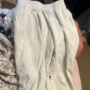 Cream young la baggy lined sweatpants-size small
